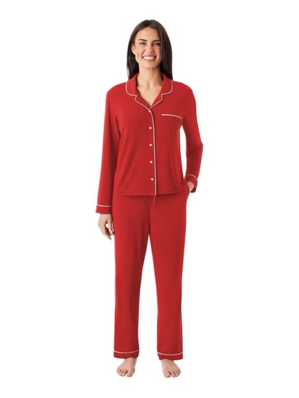 Members Mark DreamMark Women's 2-Piece Notch Collar Pajama Set